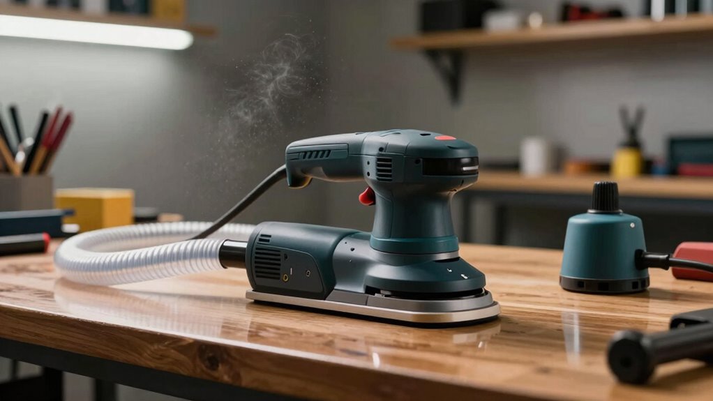 efficient sanding with dust extraction