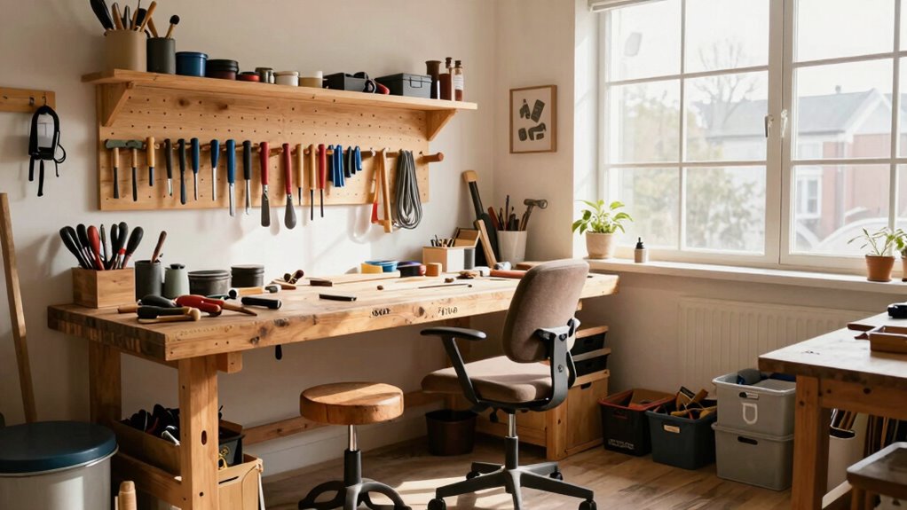 ergonomic organized efficient workspace