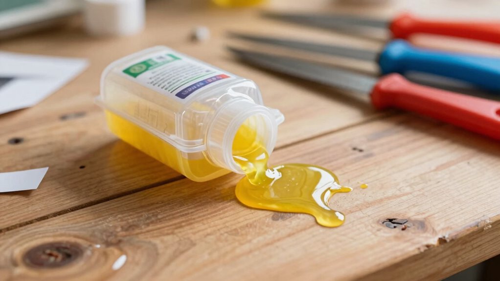 incorrect glue application timing