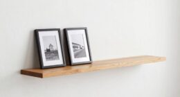 minimalist custom picture ledge