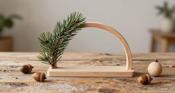 minimalist seasonal wood decor