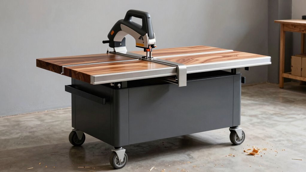 mobile base enhances woodworking