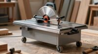 mobile bases enhance bandsaw mobility