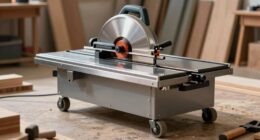 mobile bases enhance bandsaw mobility