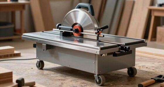 mobile bases enhance bandsaw mobility