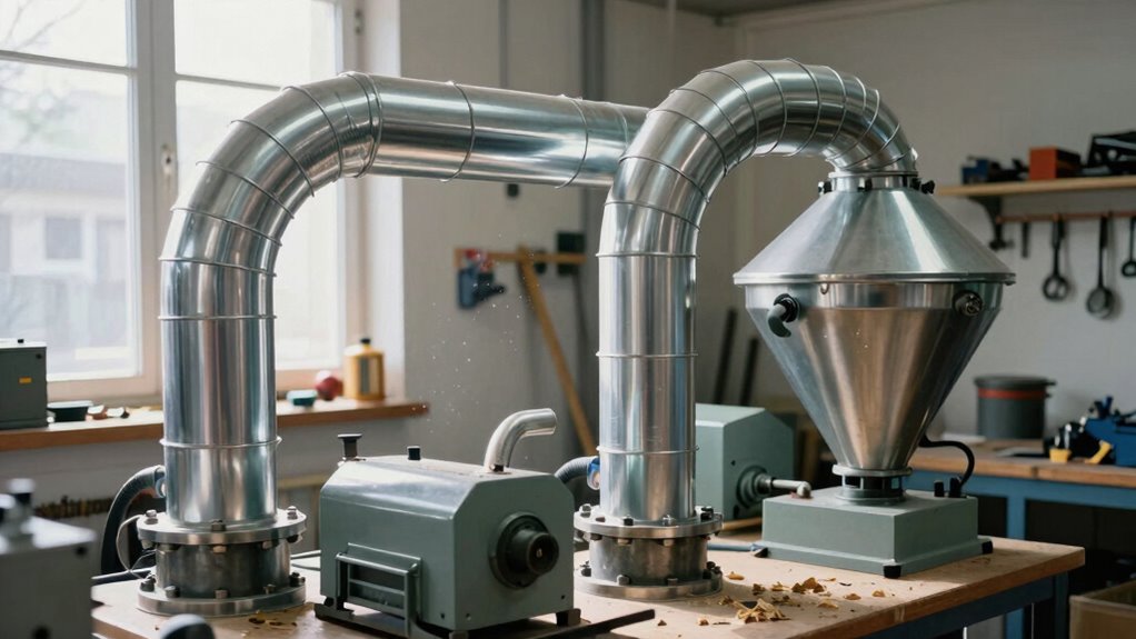optimize dust collection ducting