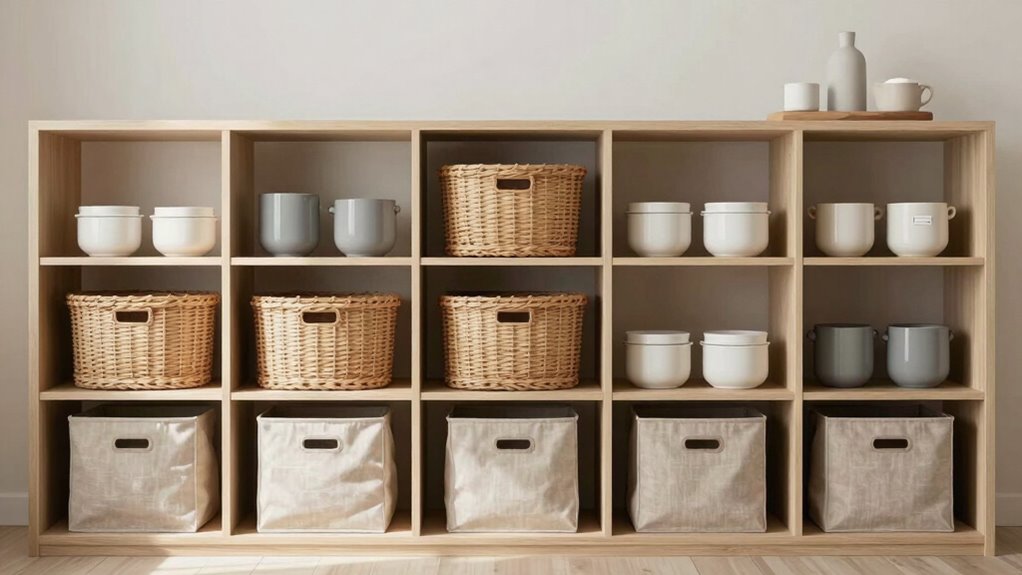 organized minimalist storage solutions