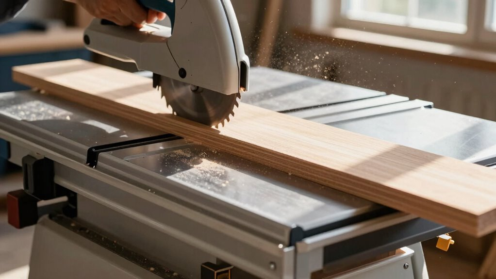 outfeed support enhances precision