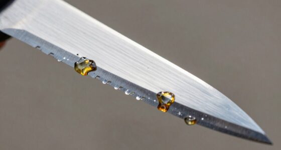 resin buildup damages cut