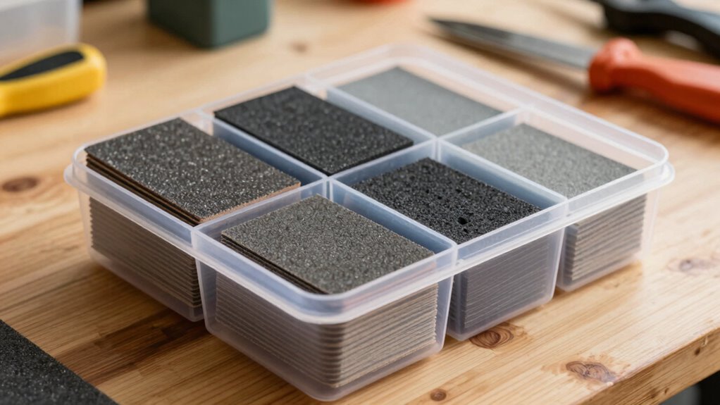 sandpaper storage savings