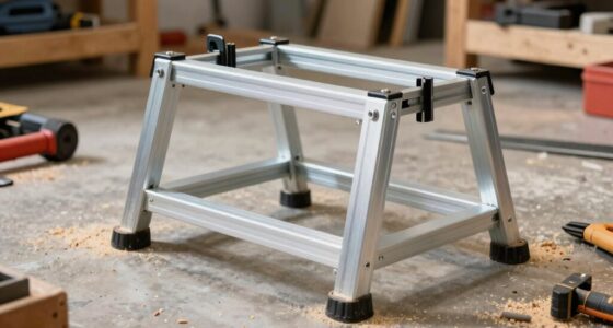 stable miter saw support