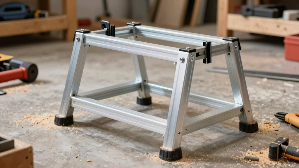 stable miter saw support