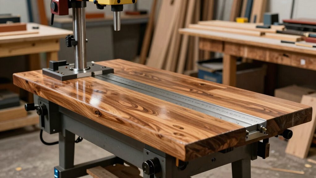table size over travel