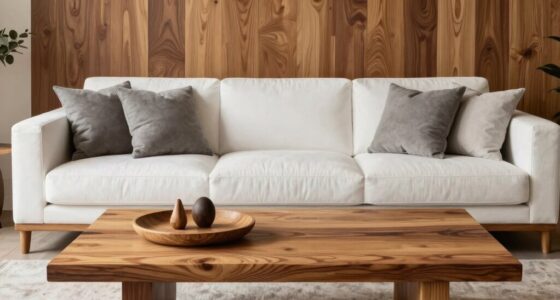 wood accents add warmth