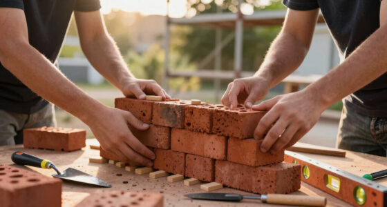 students turn reclaimed bricks into walls that can be assembled, dismantled, and rebuilt
