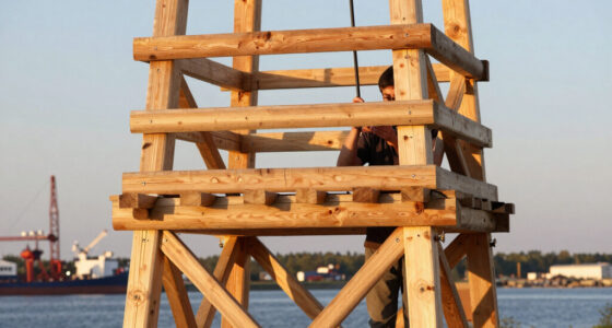 timber observation tower reinterprets kola bay’s industrial shoreline in russia