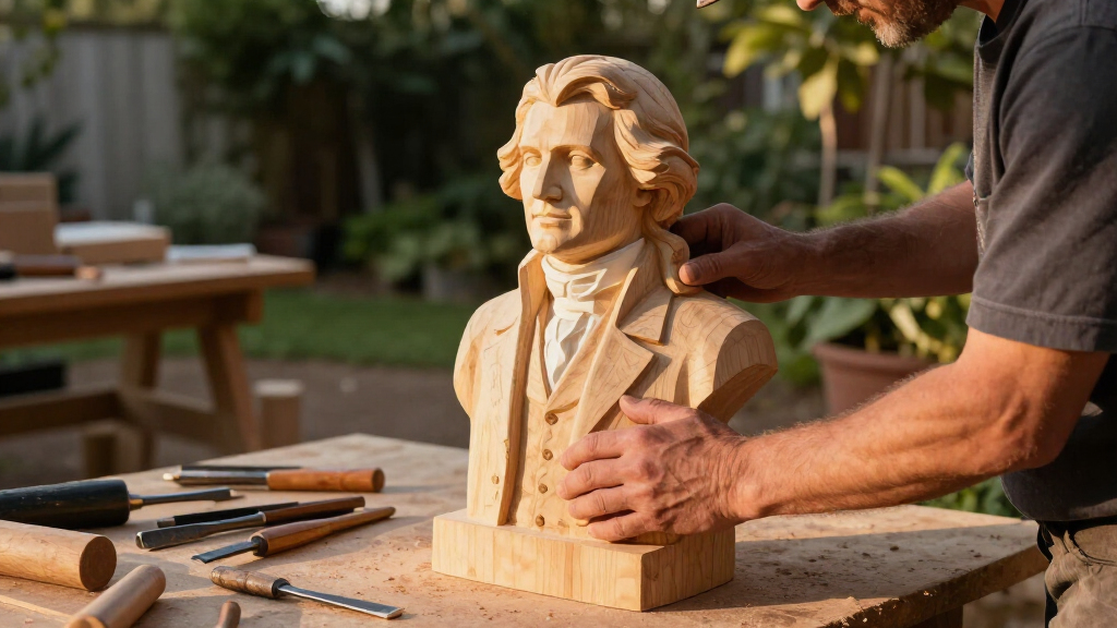 Trump Installs Thomas Jefferson Statue In The Rose Garden