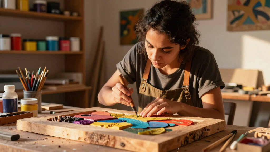 Estefania Ajcip’s Sculptural Paintings Unite The Memories Of A Separated Family