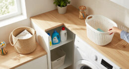 A Laundry Room Was An Eyesore Until IKEA Cabinets Gave It An Organized Redo