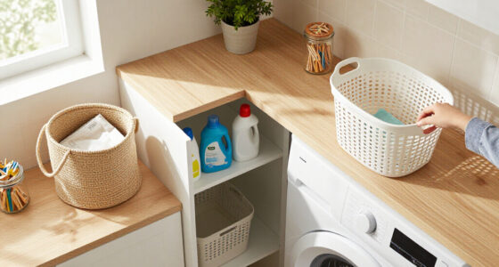 A Laundry Room Was An Eyesore Until IKEA Cabinets Gave It An Organized Redo