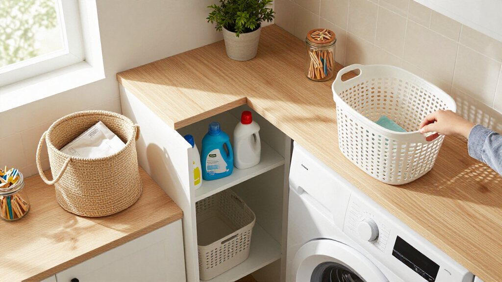 A Laundry Room Was An Eyesore Until IKEA Cabinets Gave It An Organized Redo