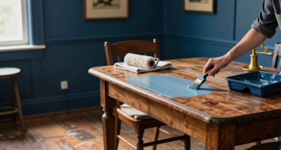 They Drenched A Dining Room In Deep Blue — Now It’s Moody And Vintage