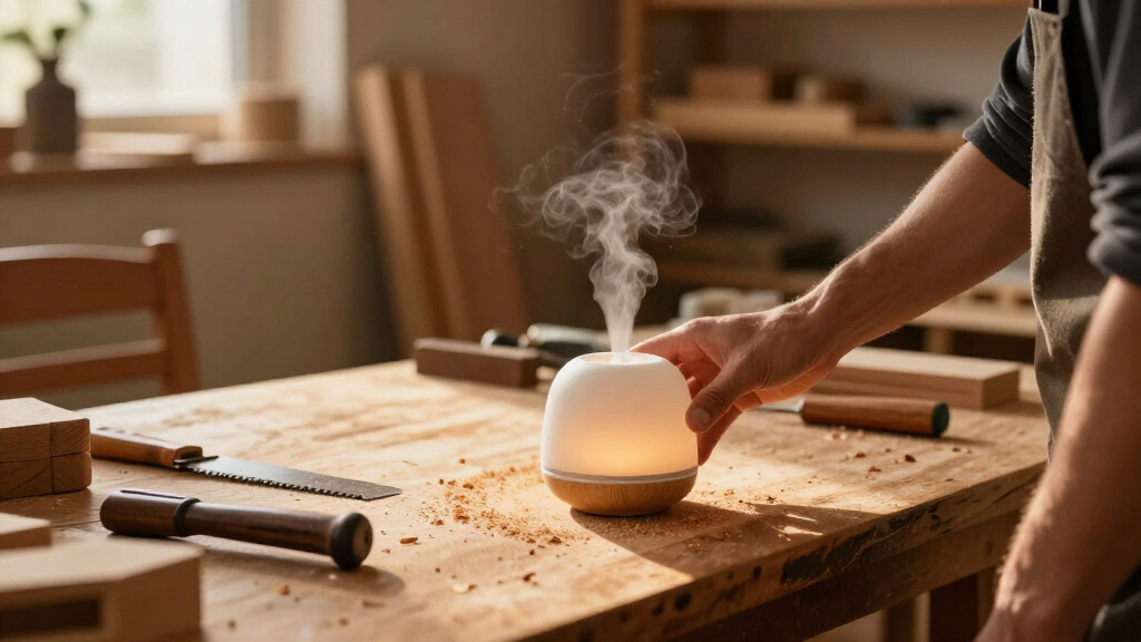 This Clever Diffuser Looks Just Like A Scented Candle — Without The Flame Or Smoke