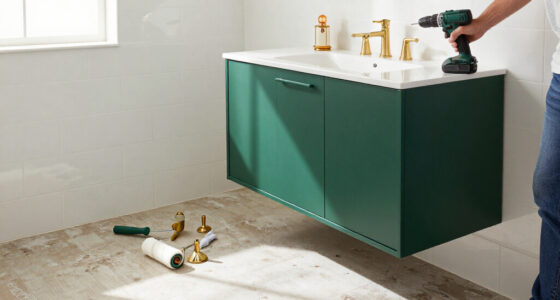 A $200 DIY Took An "Ignored" Bathroom From Builder-Grade To Bold