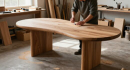 Don't Put Your Desk Against The Wall — This 'Bean Desk' Is How The Design Crowd Is Making The Most Of Their Small-ish Spaces