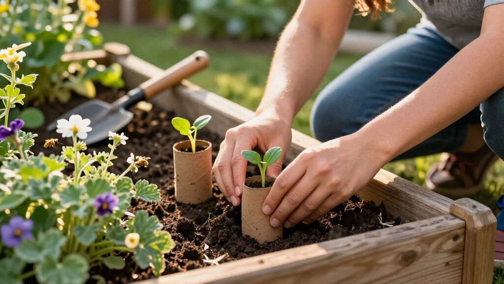 Don't Toss Old Toilet Paper Rolls: Use Them To Create A Bee-Friendly Garden