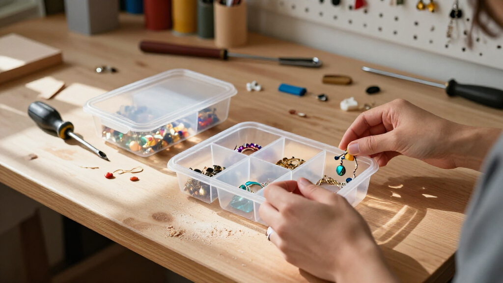 Don't Toss Your Empty Plastic Containers: The Clever Way To Organize Jewelry