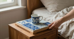 Don't Waste Leftover Tile: Turn It Into An Adorable Bedside Tray