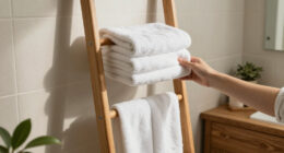 Scrap Bulky Shelves: Store Towels With This Modern-Style Alternative