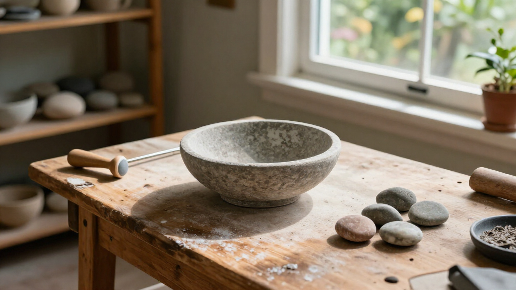 Turn Ordinary River Rocks Into High-End Bowls With An Impressive DIY
