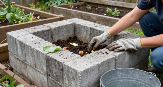Use Concrete Blocks For A Durable Alternative To A Compost Bin